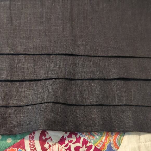 Original Nicole Miller Linen/Viscose Black Classic V-Neck Sheath Dress Size S - Picture 9 of 11